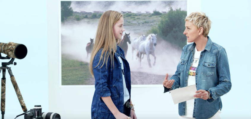 Ashleigh Scully with Ellen